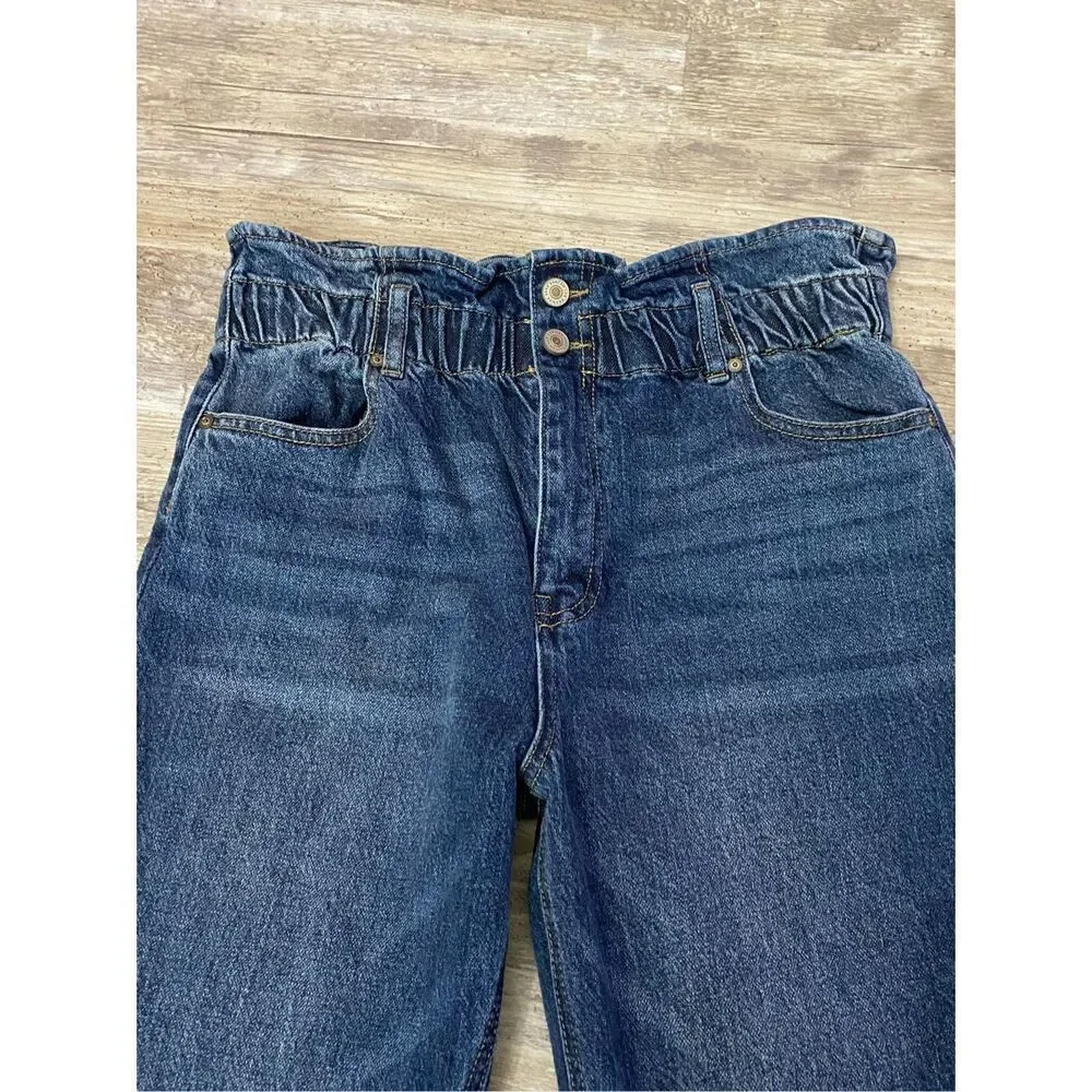 Kancan Estilo Denim Jeans Paper Bag Elastic Waist Women’s Sz 29